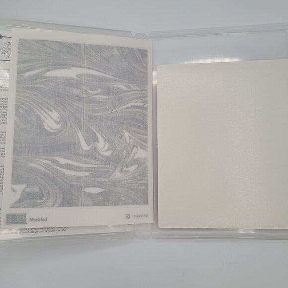 Stampin Up Marbled Cling Mount Stamp Set Retired - NEW - Picture 4 of 6